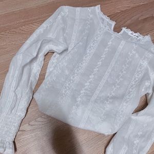 Unbranded Sheet White Blouse